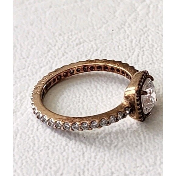 Authentic PANDORA Rose Timeless Elegance Ring #180947CZ Sz 7 - Picture 2 of 6